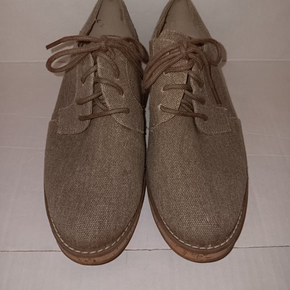 14TH & UNION WOMEN'S CANVAS CORK OXFORD LACE UP SHOES - Picture 3 of 8